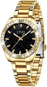 CIVO Reloj Mujer Acero Inoxidable Impermeable Relojes Pulsera Analogico Minimalistas Reloj para Mujeres Moda Casual Negocios