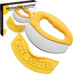 Trifecta Pizza Cutter,Food Chopper Super Sharp Blade Premium Stainless Steel Pizza Cutter Rocker Slicer with Protective Case Multifunction Pizza Knife Kitchen Tools (Pack of 1)