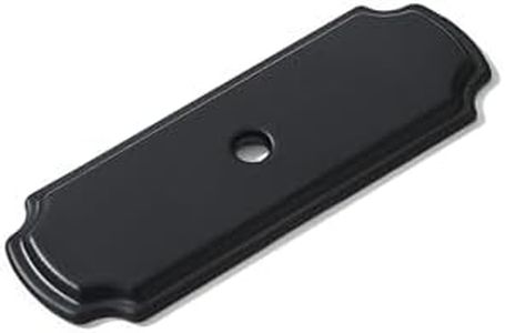 khtumeware 10 Pack Backplate for Cabinet Knobs Matte Black Cabinet Hardware Knob Backplate/Back Plate