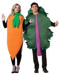 Carrot and Kale Lettuce Couples Costume Mens Womens Fruit Vegetable Funny Food Costumes, Adult One Size