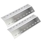 GFTIME 41 x 14cm Stainless Steel Universal Heat Plate Replacement Parts for Tepro Richfield, Allgrill model CBD-410BYB, Napoleons Rogue 2, Mayer Barbecue, Coobinox, Buffalo Grill, 2 Pieces