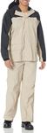 Coleman .20mm PVC/Nylon Rain Suit,Black/Tan,Medium