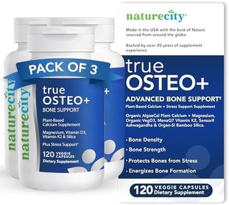 NatureCity True-Osteo Plus Bone Supplement with Ashwagandha, 360 Capsules