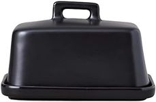 Maxwell & Williams Epicurious Butter Dish Black Gift Boxed