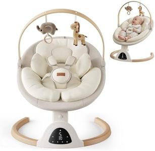 TinyGlow Baby Swings for Infants, Electric Baby Swing with Remote Control