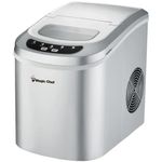 Magic Chef 27-Lb. Portable Silver Countertop Ice Maker