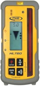 Spectra Precision HL760 Laser Level Receiver, Front and Back LCD Displays, Digital Readouts, Select Units of Measure, Waterproof