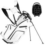 Findway 14 Way Golf Stand Bag, Lightweight Golf Bag with Stand for Men Women, Golf Club Carry Bag with Dual Strap, Full Length Dividers, Multiple Pockets, Golf Ball Holder