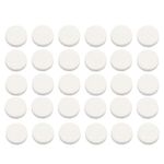 30Pcs Car Air Vent Clip Replacement Pads, 16mm Unscented Refill Tablets for Car Air Freshener Clips, Car Diffuser Refill Felt Pads Essential Oil Diffuser Cotton Pads