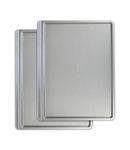 USA Pan Bakeware Cookie Sheet, Warp Resistant Nonstick Baking Pan, Made in The USA from Aluminized Steel, Large Set of 2