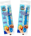 COMPAC HOME Citrus Peeler to Remove Orange, Grapefruit, Lime Skins with Ease (Pack of 2)