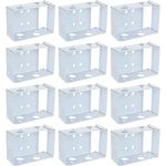 ZOEYES 12 Pcs Blind Brackets 2 Inch Low Profile Mounting Bracket for Window Blinds (White)