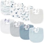 Konssy Muslin Baby Bibs 8 Pack Baby