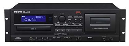 Tascam CD-A580 Cassette/CD/USB MP3 Player Recorder Combo, Black