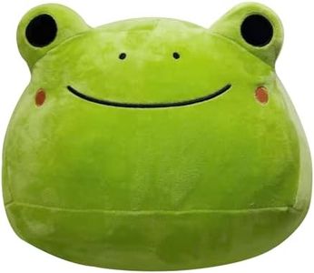 11.8in/30cm Frog Plush Pillow, Adorable Frog Stuffed Anima, Home Cushion Decoration Plush Hugging Pillow Frog Toy Birthday Xmas Travel Gift(Green)