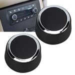 Rear Radio Volume Control Knob 22912547 ABS 2pcs Replacement for Suburban 2007‑2013 for Avalanche 2007-2011 for Acadia 2009-2013