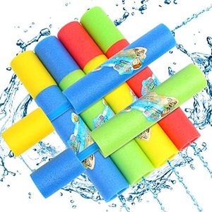 KIMOBER 6PCS Water Squirt Toys,11.8 Inch Foam Water Squirters Water Shooter for Kids Swimming Pool Party Favors