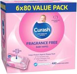 Curash Fragrance Free Baby Wipes - 