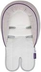 Clevamama Clevafoam Head and Neck Support Baby Car Seat Insert, Grey, 27x50 cm