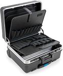 B&W International GmbH 6000 JET with tool pockets (ABS case, volume 36 l, 48 x 37.5 x 20 cm inner) 120.04/P , tools not included,Black/Silver