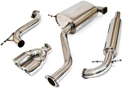 Yonaka Compatible with 2010-2014 Volkswagen Golf MK6 Rabbit MK5 Stainless Steel Performance Exhaust