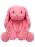 Mirada Cute Coral Bunny Soft Toy for Girls/Kids | Huggable Rabbit with Long Ears | Soft Stuffed Floppy Plush Animal | - 35cm