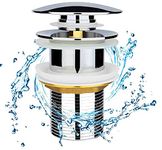 CUROVIT CP Pop Up Brass Full Thread Waste Coupling (32mm) 1 1/4"X4" in Chrome Finish for Wash Basin/Tale Top/Under Counter/Bowls for Bathroom & Kitchen.