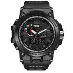 2016 New Brand SANDA Fashion Watch Men G Style Waterproof Sports Military Watches Shock Men's Luxury Analog Quartz Digital Watch (Black)