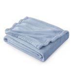 Bedsure Fleece Throw Blanket for Couch - Light Blue Blankets Lightweight Fuzzy Cozy Soft Plush Warm Blankets and Throws for Sofa, 50x60 inches