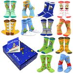 "The Little Prince" Classic Book Women's Novelty Crew Socks with Gift Box (Crew_Prince_1806)