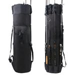 AGOOL Fishing Rod Bag Holder Fishing Rod Carrier Fishing Pole Travel Case Tackle Box Storage Multifunctional Stand Bags Large Capacity Lightweight Waterproof Fishing Gear Organizer