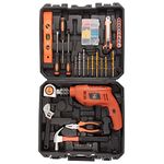 JK Super Drive Professional Tool Kit with 13mm (550Watt) E.Co Heavy duty Impact Drill Machine (98 pcs set)