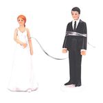 Bride and Groom Cake Topper Figures Wedding Cake Topper Wedding , Funny & Creative