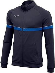 Nike Homme Dri-fit Academy 21 Veste, Obsidienne/Blanc/Bleu Royal/Blanc, M EU