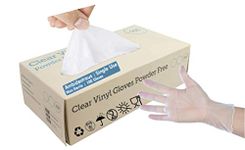 Prophylaxis Thixotropic Mint Prophy Paste – Pasha81 100 (1 Box) x Clear Vinyl (Latex & Powder Free) Gloves Disposable Safety Food Catering Cleaning etc.. (Medium)