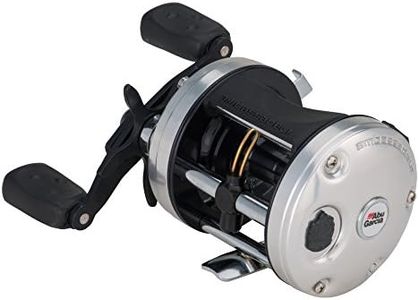 Abu Garcia Ambassadeur C3 Conventional Reel, Size 6500 (1292722), 3 Stainless Steel Ball Bearings + 1 Roller Bearing, Carbon Fiber Star Drag, Max of 15lb | 6.8kg,Silver