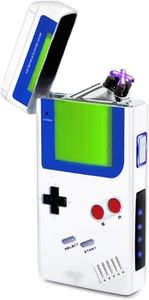 Electric Lighter -Rechargeable USB Lighter,Windproof Flameless Plasma Arc Lighter,Perfect Cool Unique Retro Gamer Gifts - Butane Free Candle Lighter