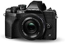 Olympus OM-D E-M10 Mark IV Micro Four Thirds System Camera Kit, 20 MP sensor, electronic viewfinder, 4K video, powerful AF, Wi-Fi, black incl. M.Zuiko Digital ED 14‑42mm F3.5‑5.6 EZ Pancake black