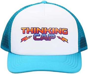 Bioworld Stranger Things Netflix Series Blue & White Thinking Hat Trucker Hat