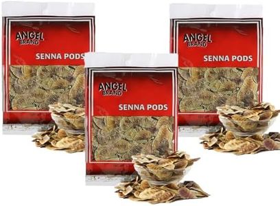 Angel Brand Senna Pods - 0.5 Pouch, Pack of 3 - Senna Pods for Tea and Traditionals Uses.