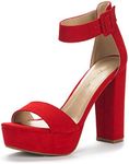 DREAM PAIRS Womens Hi-Lo High Heel 