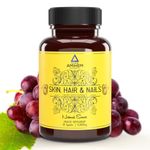 AMIHEM's Grape Seed Supplement 500mg Antioxidant Capsules For good Skin, Hair & Nails Health_Pack of 1