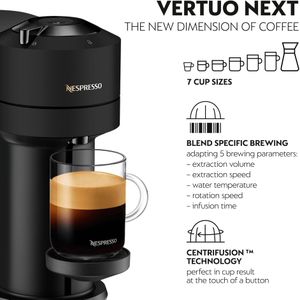 Nespresso Vertuo Next Coffee Machine – Matte Black