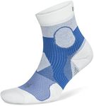 Balega Support Quarter Socks, Blue/White, Small