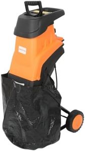 Lazy-Shred Electric Garden Shredder - 2500w Leaf & Wood Chipper - 50L Bag - 45mm Cutting Width