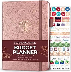 Legend Planificateur budgétaire – Organiseur financier de luxe et livre de budget, carnet de compte, suivi des dépenses – Journal pour la budgétisation mensuelle et les finances personnelles – Feuille