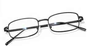 Chicid Fashion Blue Light Glasses for Women, Blocking Eyewear Y2k Office-Siren Aesthetic Rectangle Glasses Metal Frame