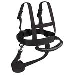 Colcolo Kids Ski Harness with Long Ski Leash, Back Gripper & Ski Wedge Clip - Helping Kids Ski, Black