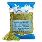 VISHVA Moringa Powder Organic 454g (1lb) – Vegan GLP-1 Friendly Superfood | Supports Healthy Metabolism, Appetite & Energy | Lab-Tested, Non-GMO, Gluten-Free Supplement (454g (1lb))
