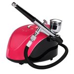 IAS Airbrush Kit, Multi-Function -Action Airbrush Set with Compressor Set for Make up,Art Painting,Tattoo,Cake,Manicure, Spray Model,Craft,and More